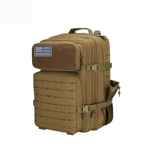 Large Tactical MOLLE Backpack with Enhanced Storage